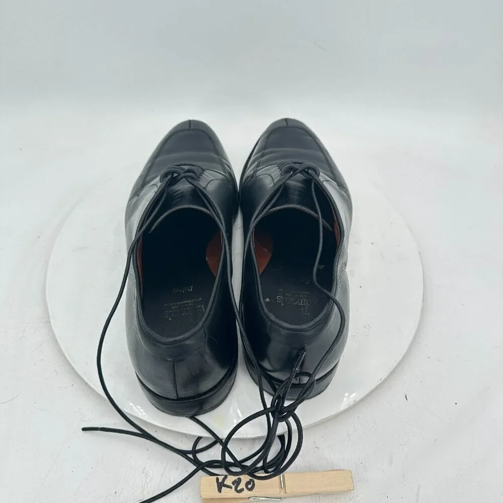 Allen Edmonds Delray Men Size 9.5D Black Leather Split Toe Derby Dress Shoes